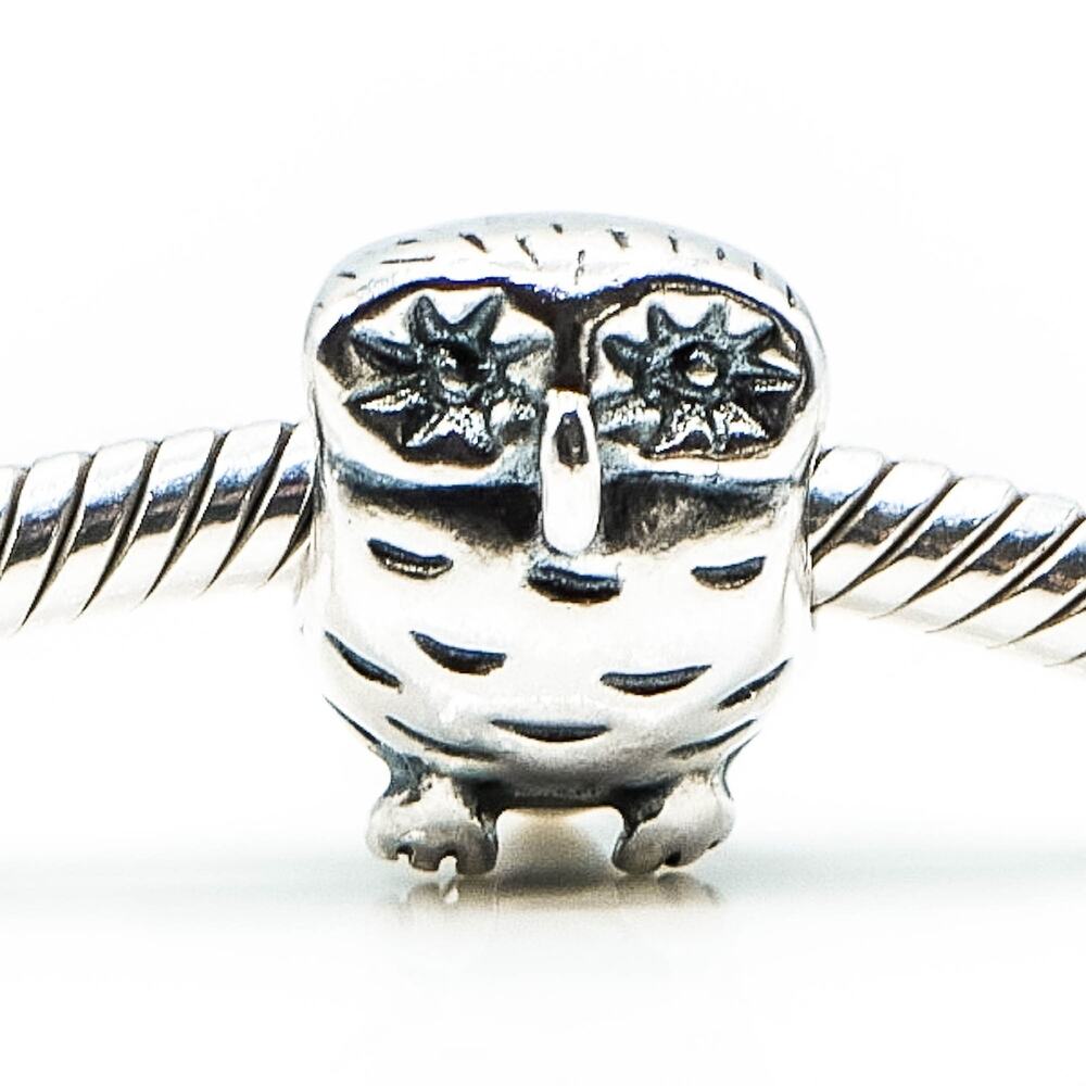 Authentic PANDORA Owl Sterling Silver Charm 790278 - Retired